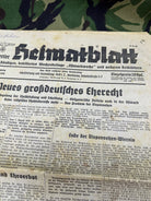 Original WW2 German Party Heimatblatt Political Newspaper - 14th July 1938 - The Militaria Shop
