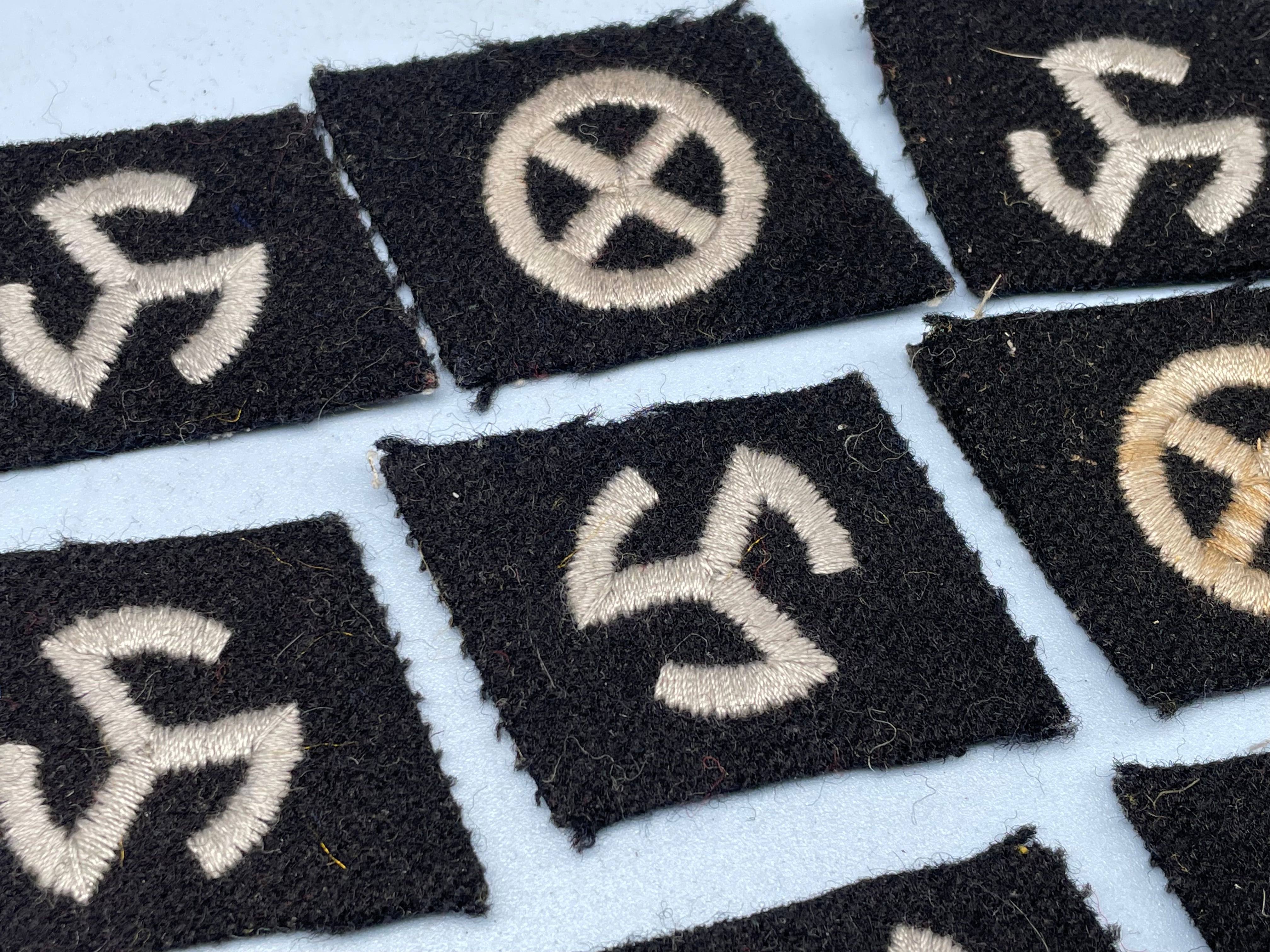 Group of Reproduction WW2 German Army Collar Badges - The Militaria Shop