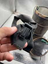 Load image into Gallery viewer, Original British Civilian Gas Mask in Private Purchase Carrying Tin - The Militaria Shop
