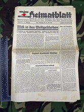 Load image into Gallery viewer, Original WW2 German Party Heimatblatt Political Newspaper - 27th May 1939 - The Militaria Shop
