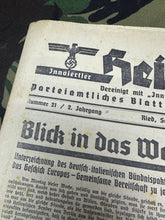 Load image into Gallery viewer, Original WW2 German Party Heimatblatt Political Newspaper - 27th May 1939 - The Militaria Shop
