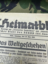 Load image into Gallery viewer, Original WW2 German Party Heimatblatt Political Newspaper - 27th May 1939 - The Militaria Shop
