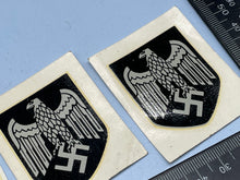 Load image into Gallery viewer, Group of 3 WW2 German Helmet Decals

