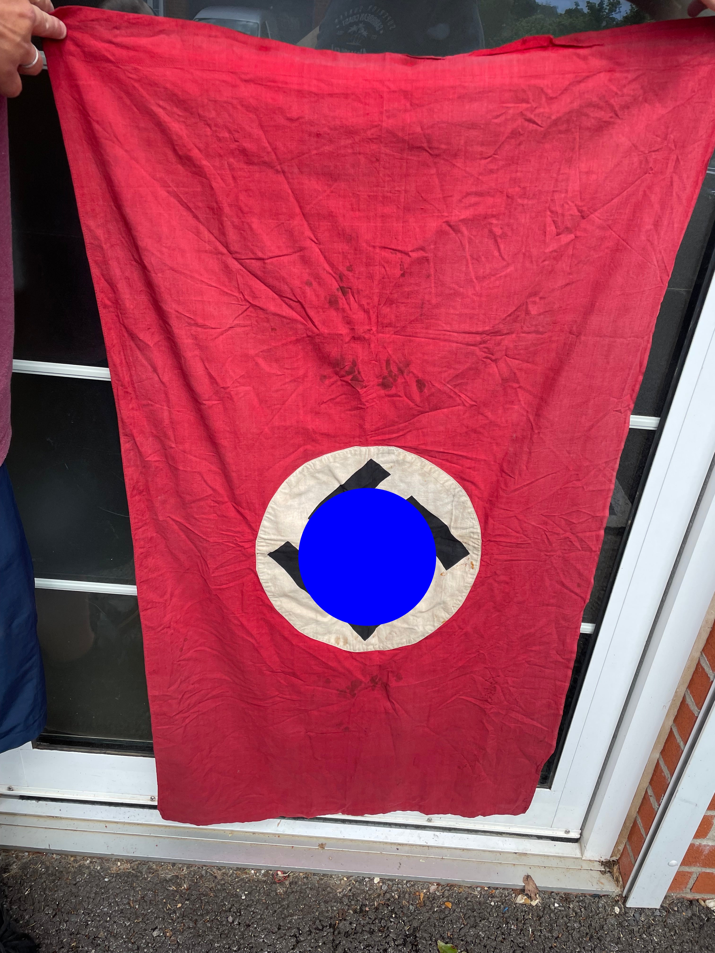 Original WW2 German Party Banner / Flag - 50 x 29 inches - The Militaria Shop