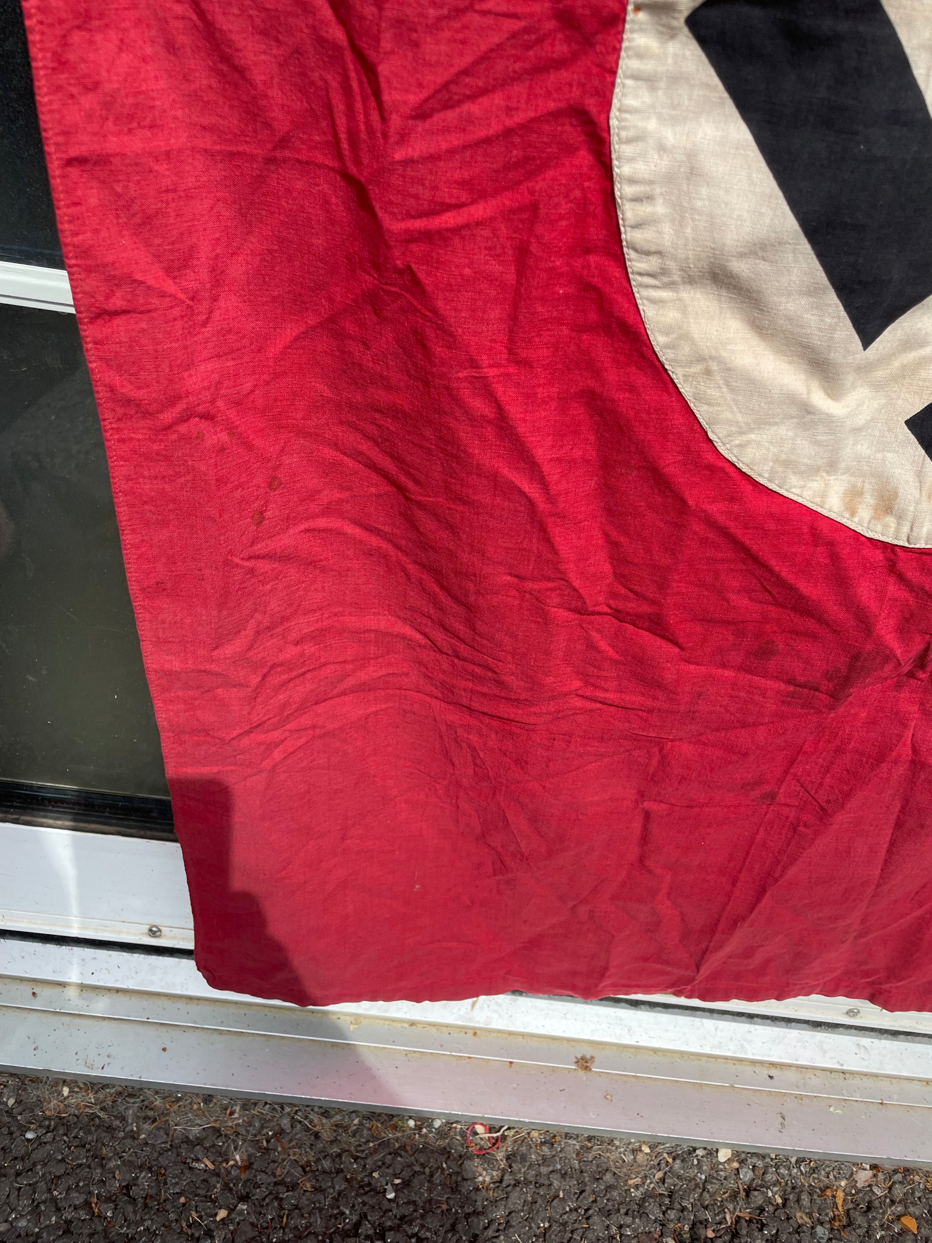 Original WW2 German Party Banner / Flag - 50 x 29 inches - The Militaria Shop
