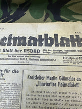 Charger l&#39;image dans la galerie, Original WW2 German Party Heimatblatt Political Newspaper - 7th July 1938 - The Militaria Shop
