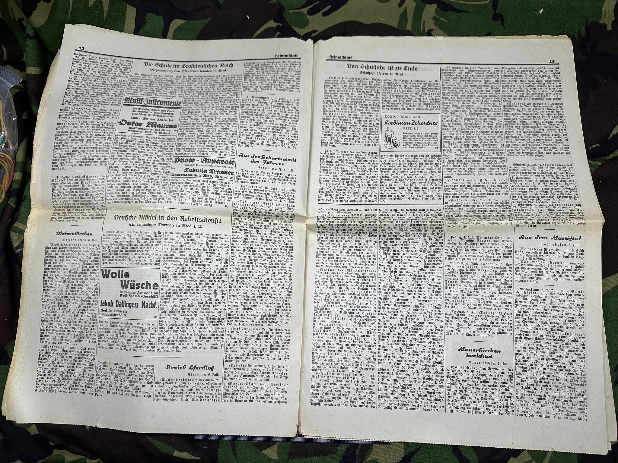 Original WW2 German Party Heimatblatt Political Newspaper - 7th July 1938 - The Militaria Shop