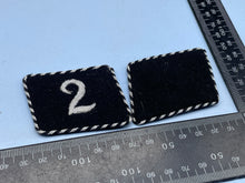 Charger l&#39;image dans la galerie, Pair of WW2 German Black Collar Tabs
