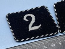 Charger l&#39;image dans la galerie, Pair of WW2 German Black Collar Tabs
