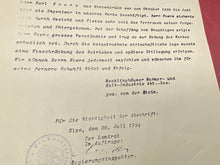 Load image into Gallery viewer, WW2 German Document Dated 1934. Interesting Original Paper with Stamp.
