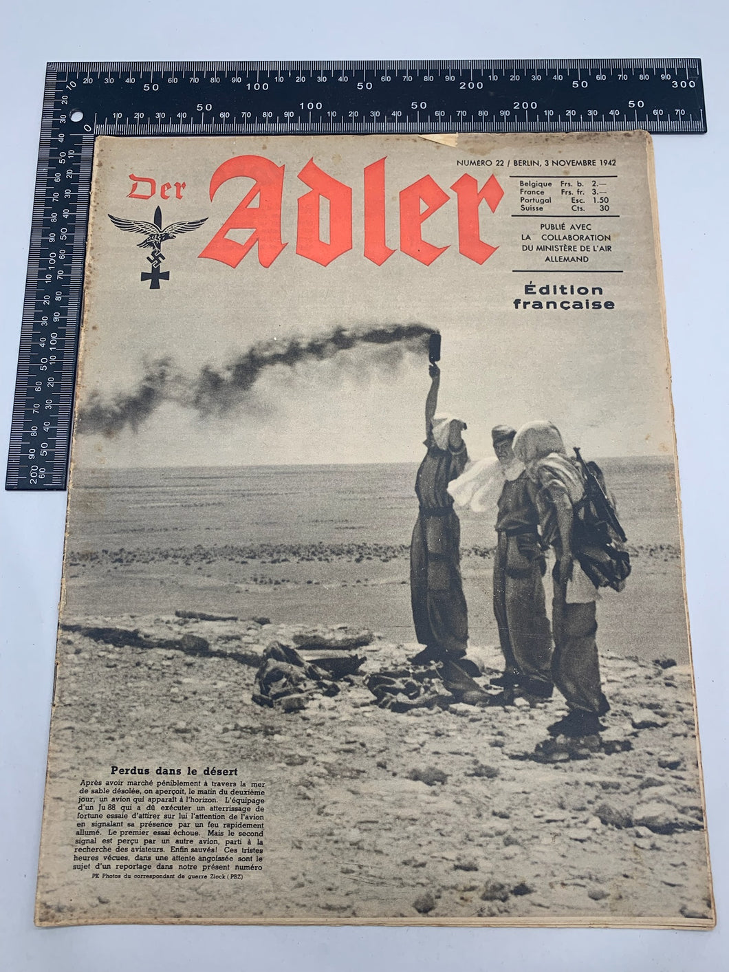 Der Adler Luftwaffe Magazine Original WW2 German - 3rd November 1942