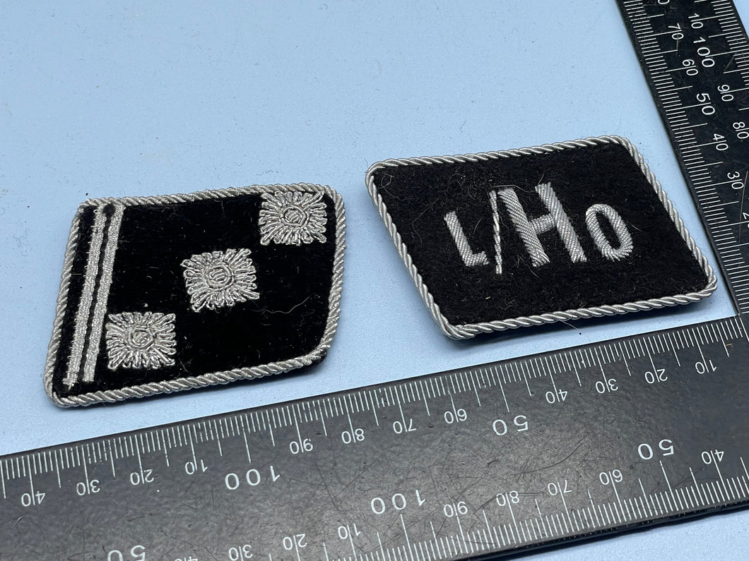 WW2 German SS Officer's Collar Tabs