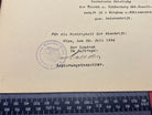 A WW2 German Document Dated 1934. Interesting Original Paper with Stamp - The Militaria Shop