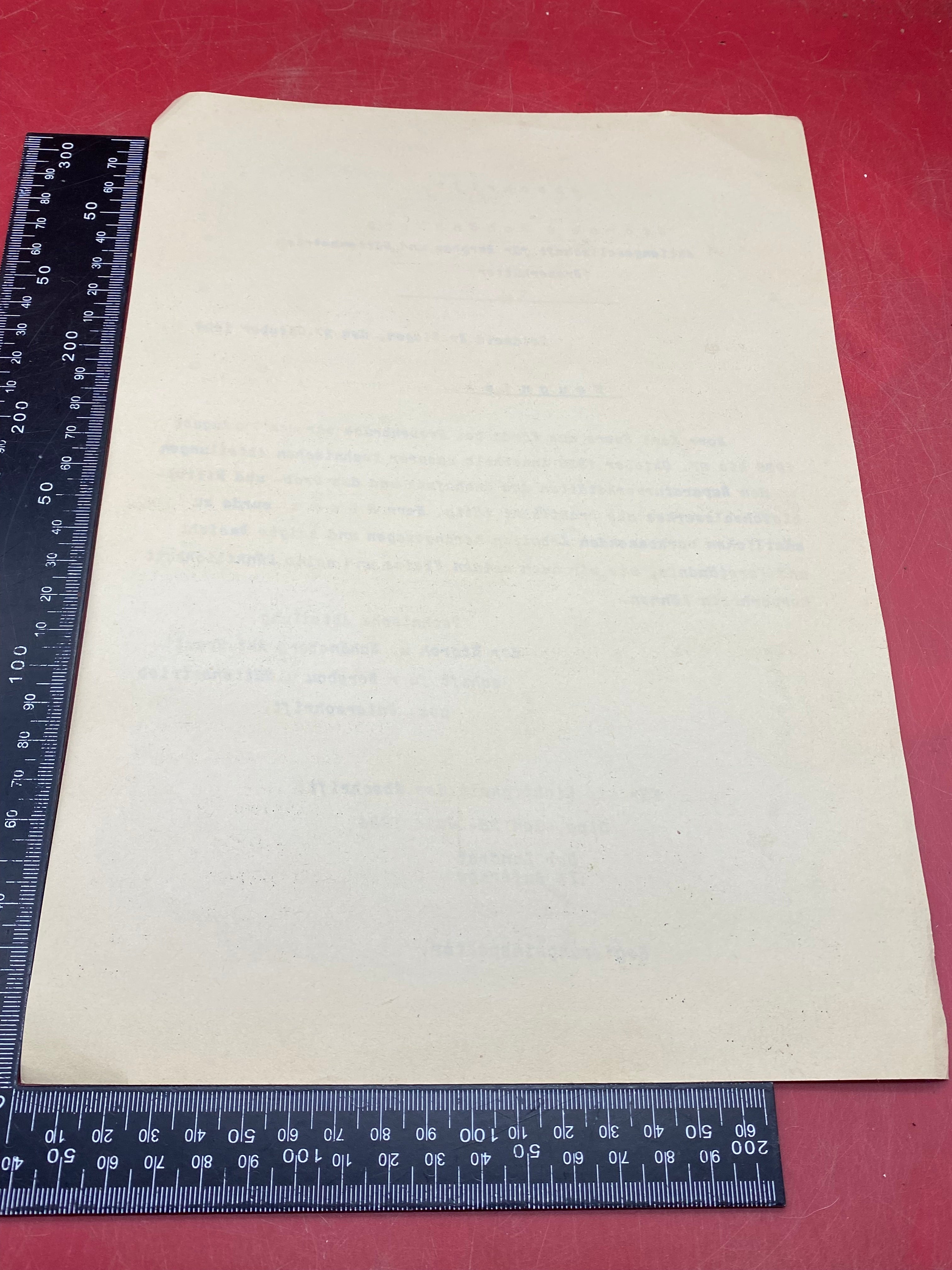 A WW2 German Document Dated 1934. Interesting Original Paper with Stamp - The Militaria Shop