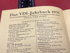 A WW2 German VDI Yearbook Document Dated 1935. Interesting Original - The Militaria Shop