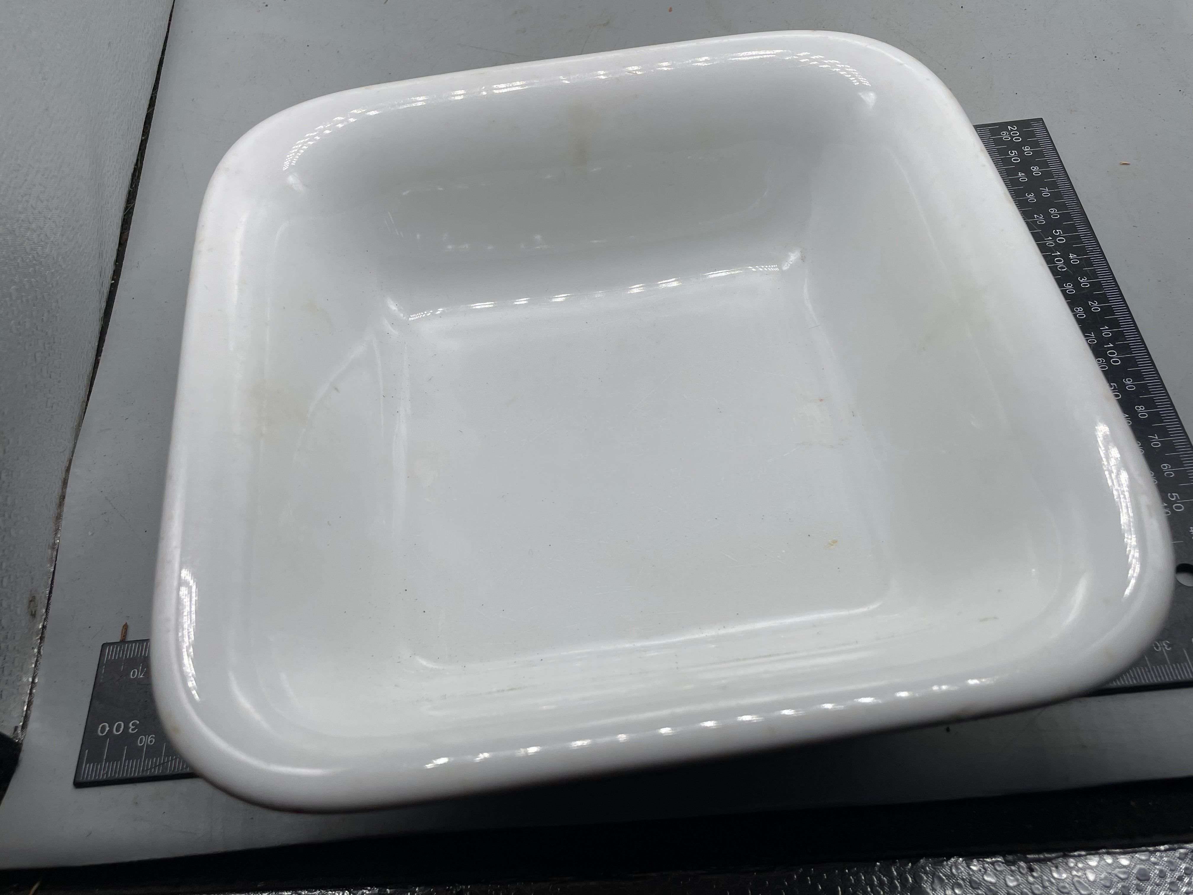 Original WW2 German Luftwaffe Air Force Porcelain Square Bowl - 1940 Dated - The Militaria Shop