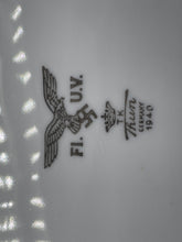 Charger l'image dans la galerie, Original WW2 German Luftwaffe Air Force Porcelain Square Bowl - 1940 Dated - The Militaria Shop

