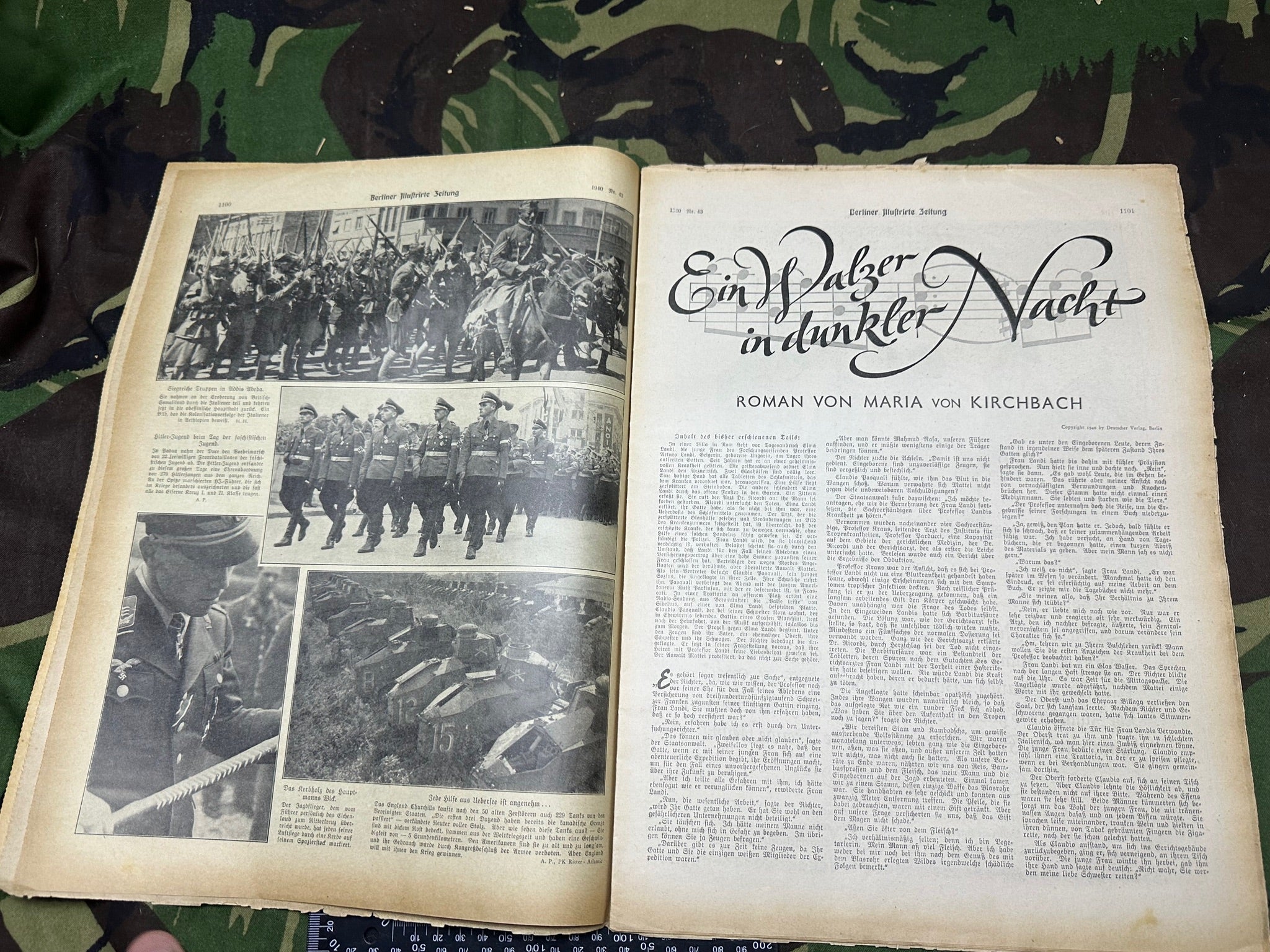 Original WW2 German Berlin Illustrated Political Newspaper - 24th October 1940 - The Militaria Shop