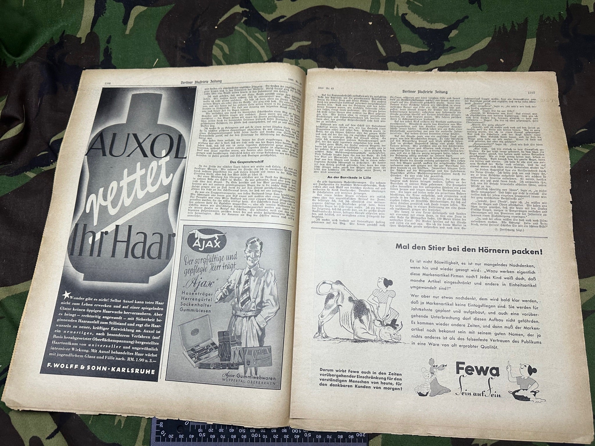 Original WW2 German Berlin Illustrated Political Newspaper - 24th October 1940 - The Militaria Shop