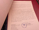 A WW2 German 1935 Dated NSDAP Document. With Stamps etc - The Militaria Shop