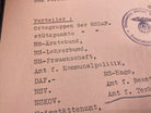 A WW2 German 1935 Dated NSDAP Document. With Stamps etc - The Militaria Shop