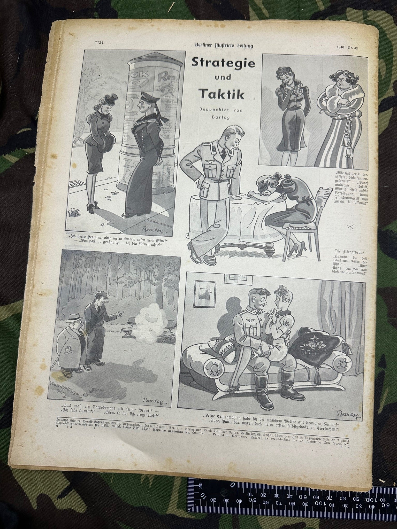 Original WW2 German Berlin Illustrated Political Newspaper - 24th October 1940 - The Militaria Shop
