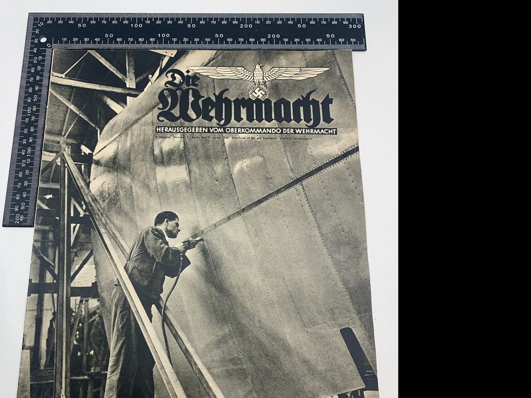 Die Wehrmacht German Propaganda Magazine Original WW2 - 31st January 1940