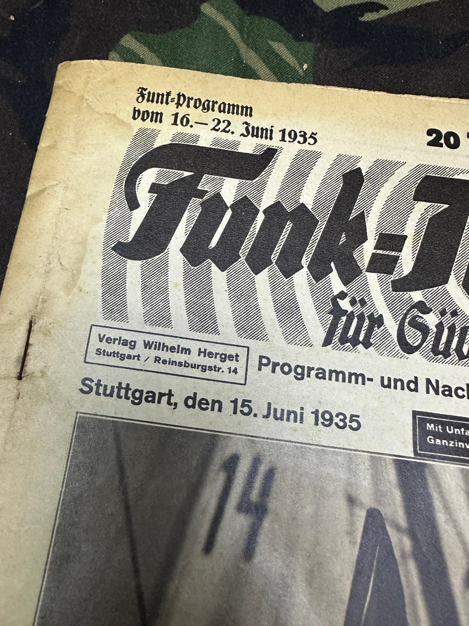 Original WW2 German Radio Magazine - June 1935 - The Militaria Shop