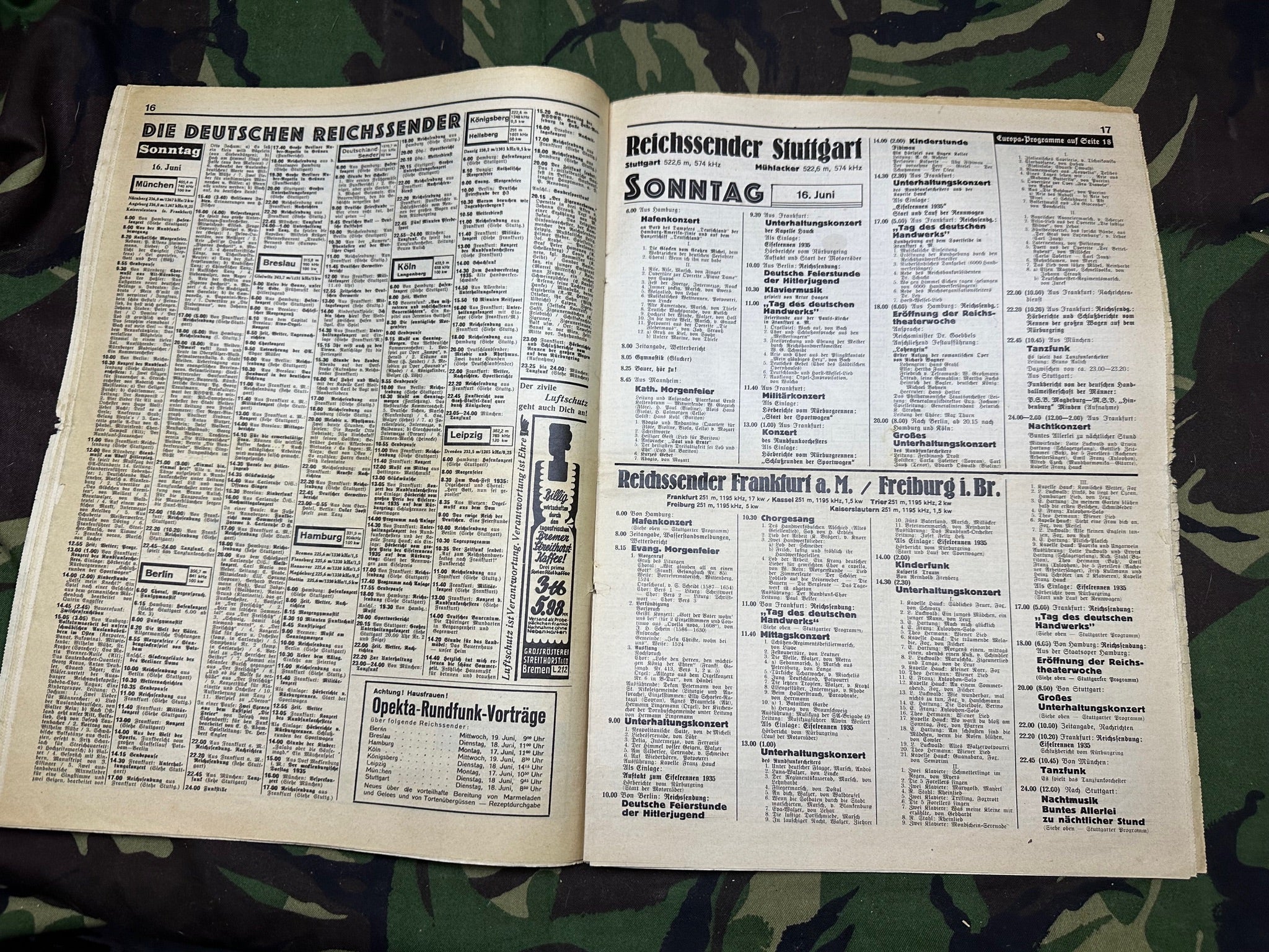Original WW2 German Radio Magazine - June 1935 - The Militaria Shop
