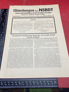 WW2 German NSBDT Leaflet - Possibly Technical Engineering Related. - The Militaria Shop