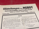 WW2 German NSBDT Leaflet - Possibly Technical Engineering Related - The Militaria Shop