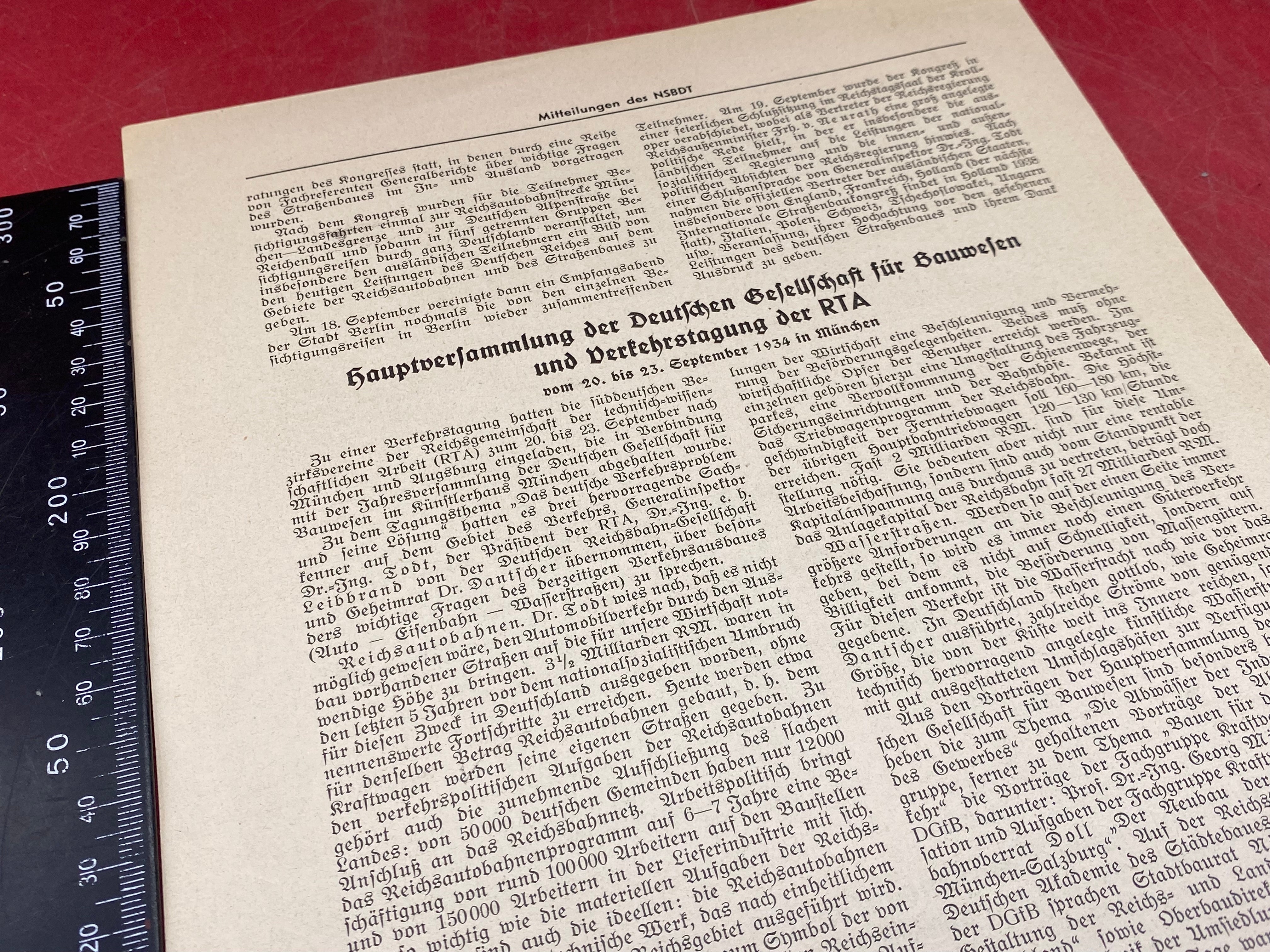 WW2 German NSBDT Leaflet - Possibly Technical Engineering Related - The Militaria Shop
