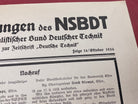 WW2 German NSBDT Leaflet - Possibly Technical Engineering Related - The Militaria Shop