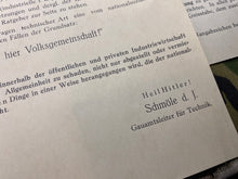 Load image into Gallery viewer, Group of WW2 German Technical School Letters.
