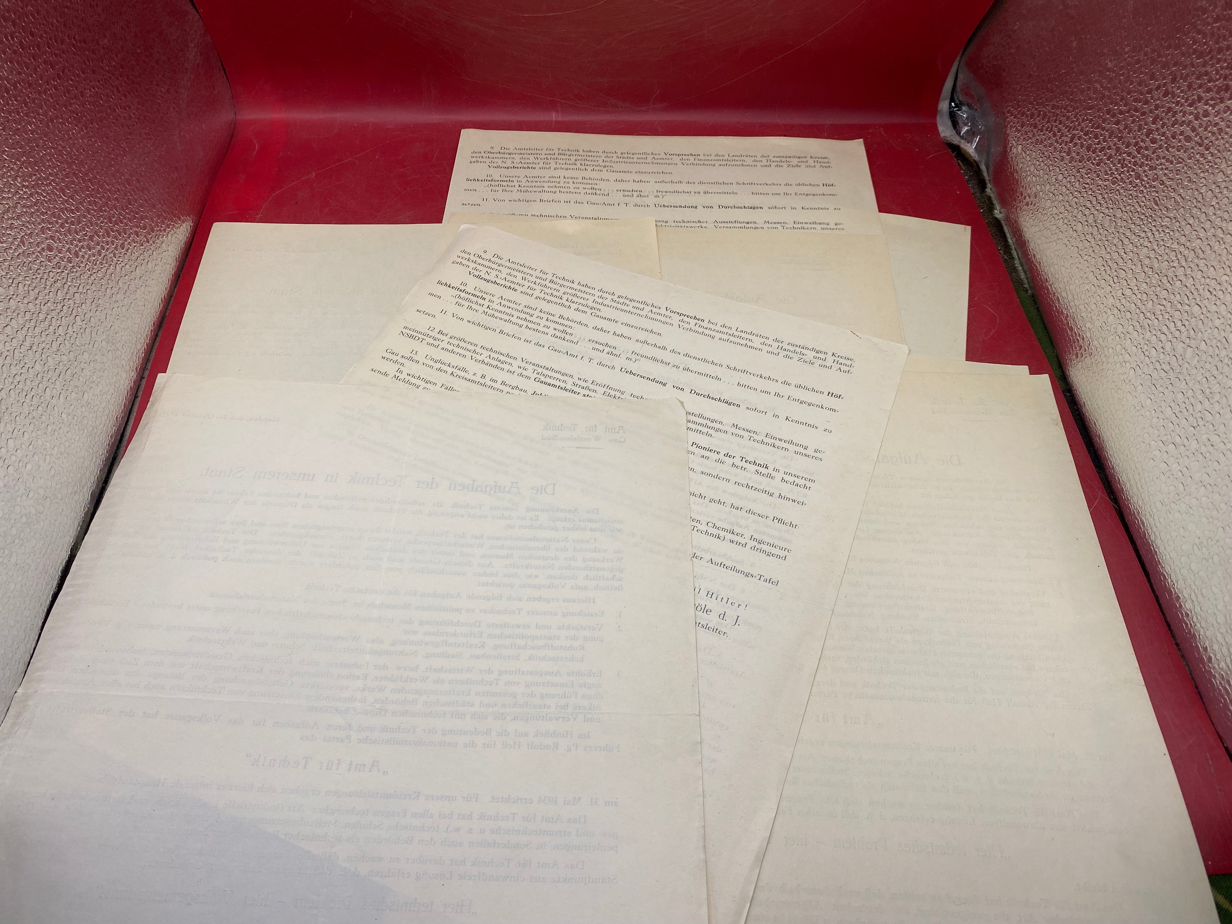Group of WW2 German Technical School Letters. - The Militaria Shop