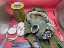 Load image into Gallery viewer, Original Soviet Russian MM-1 gas mask in Bag with Filter and Bits
