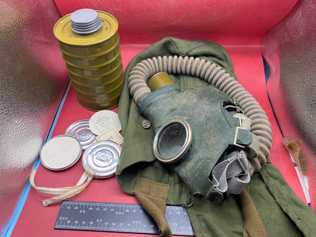 Original Soviet Russian MM-1 gas mask in Bag with Filter and Bits