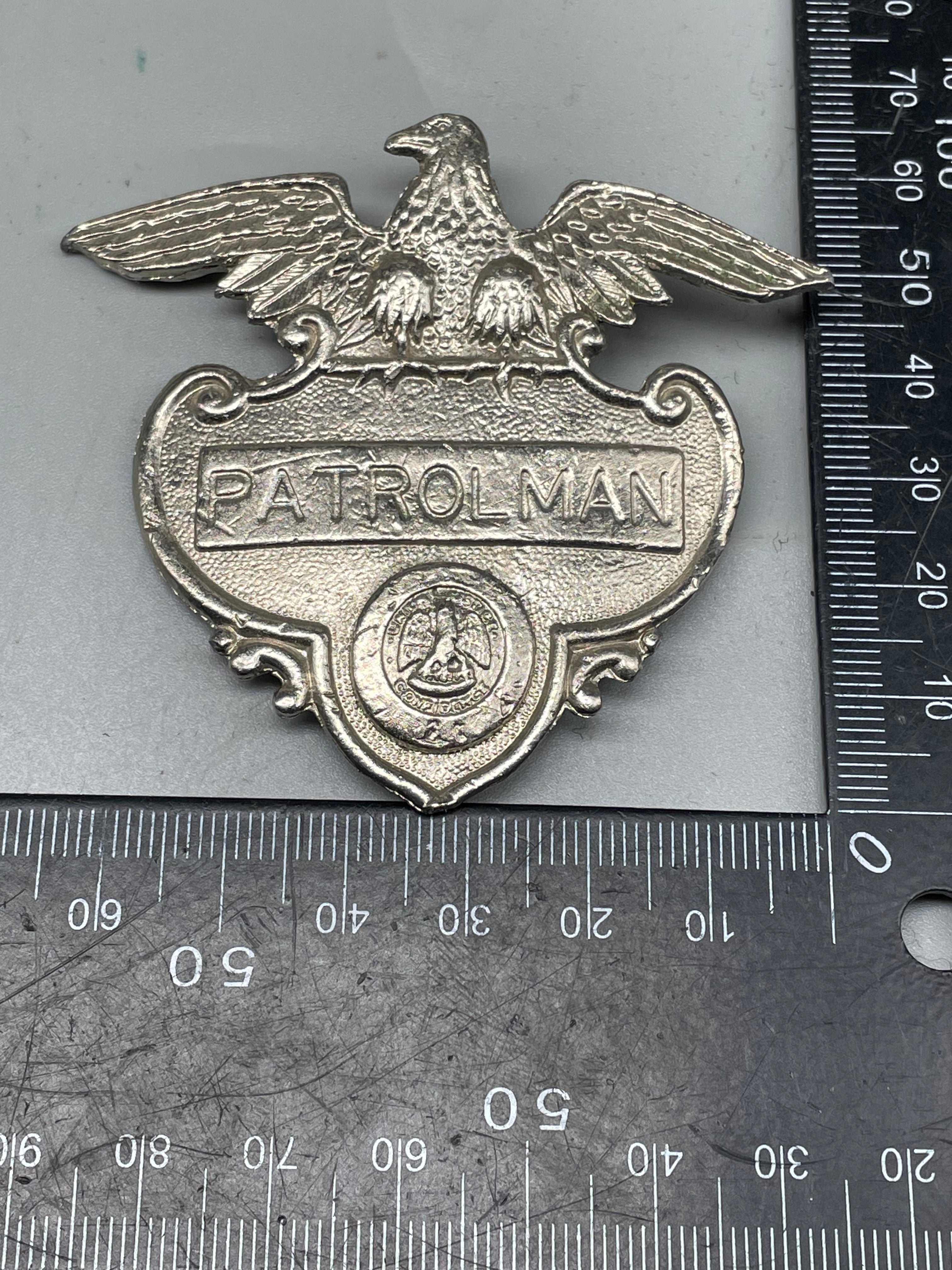 Original Vintage US Highway Patrolman Cap Badge - The Militaria Shop