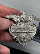Original Vintage US Highway Patrolman Cap Badge - The Militaria Shop