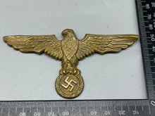 Load image into Gallery viewer, Large German Gilt Eagle Badge - Pith Helmet perhaps

