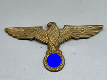Load image into Gallery viewer, Large German Gilt Eagle Badge - Pith Helmet perhaps
