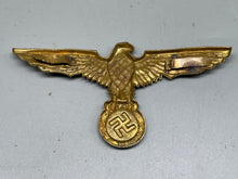Load image into Gallery viewer, Large German Gilt Eagle Badge - Pith Helmet perhaps
