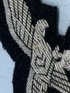 Reproduction WW2 German Luftwaffe Officer's Bullion Breast Eagle - The Militaria Shop