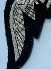 Load image into Gallery viewer, Reproduction WW2 German Luftwaffe Officer's Bullion Breast Eagle on a black background - The Militaria Shop
