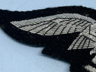 Reproduction WW2 German Luftwaffe Officer's Bullion Breast Eagle on a black background - The Militaria Shop