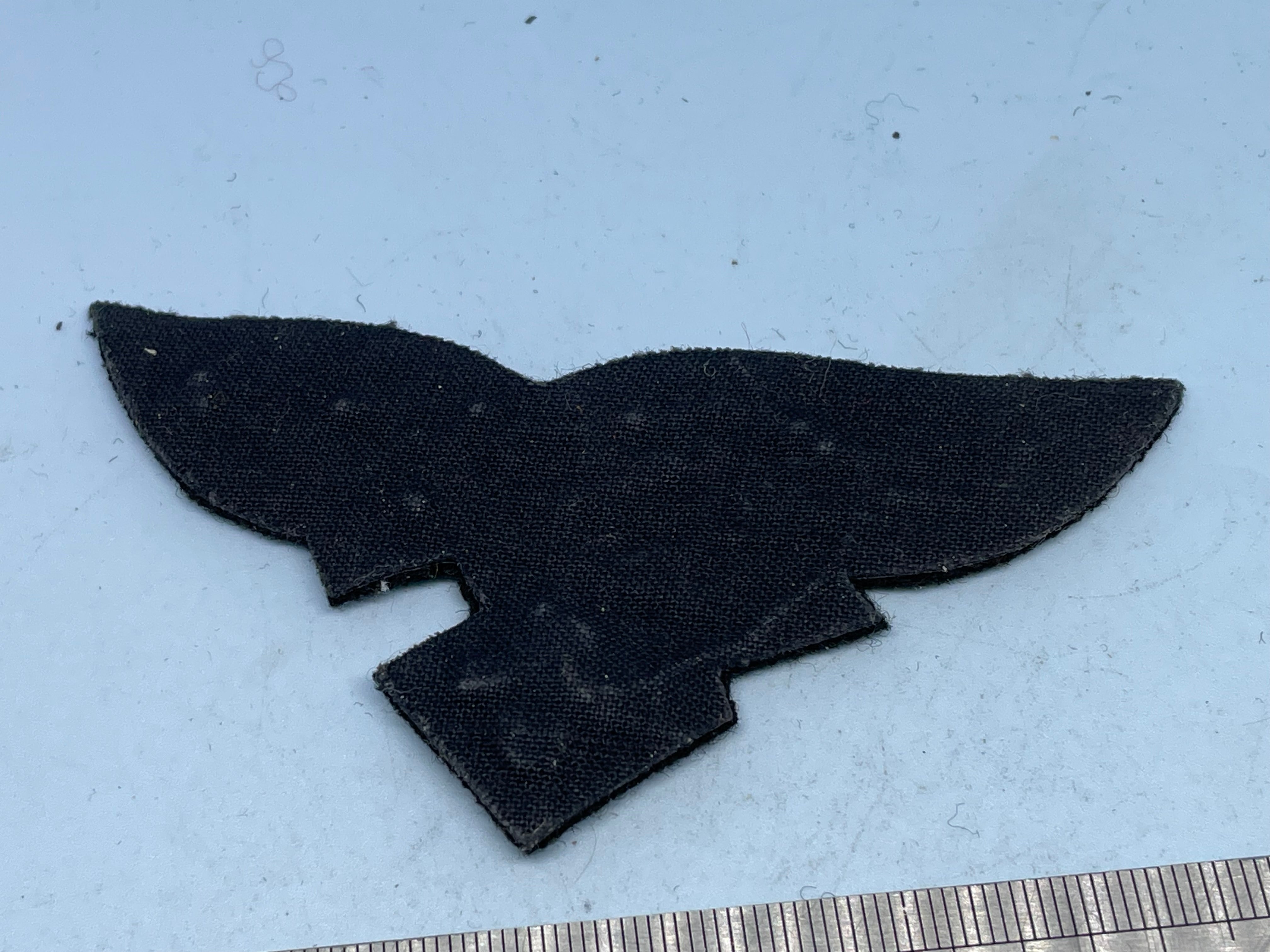 Reproduction WW2 German Luftwaffe Officer's Bullion Breast Eagle on a black background - The Militaria Shop