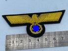 Reproduction WW2 German Kriegsmarine Officer's Bullion Breast Eagle on a black background - The Militaria Shop
