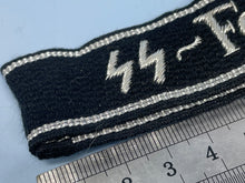 Load image into Gallery viewer, Reproduction WW2 German SS Feldgendarmerie Cuff Title - The Militaria Shop
