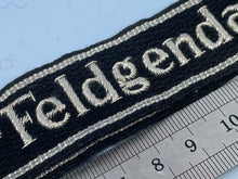 Load image into Gallery viewer, Reproduction WW2 German SS Feldgendarmerie Cuff Title - The Militaria Shop

