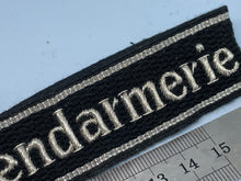 Load image into Gallery viewer, Reproduction WW2 German SS Feldgendarmerie Cuff Title - The Militaria Shop
